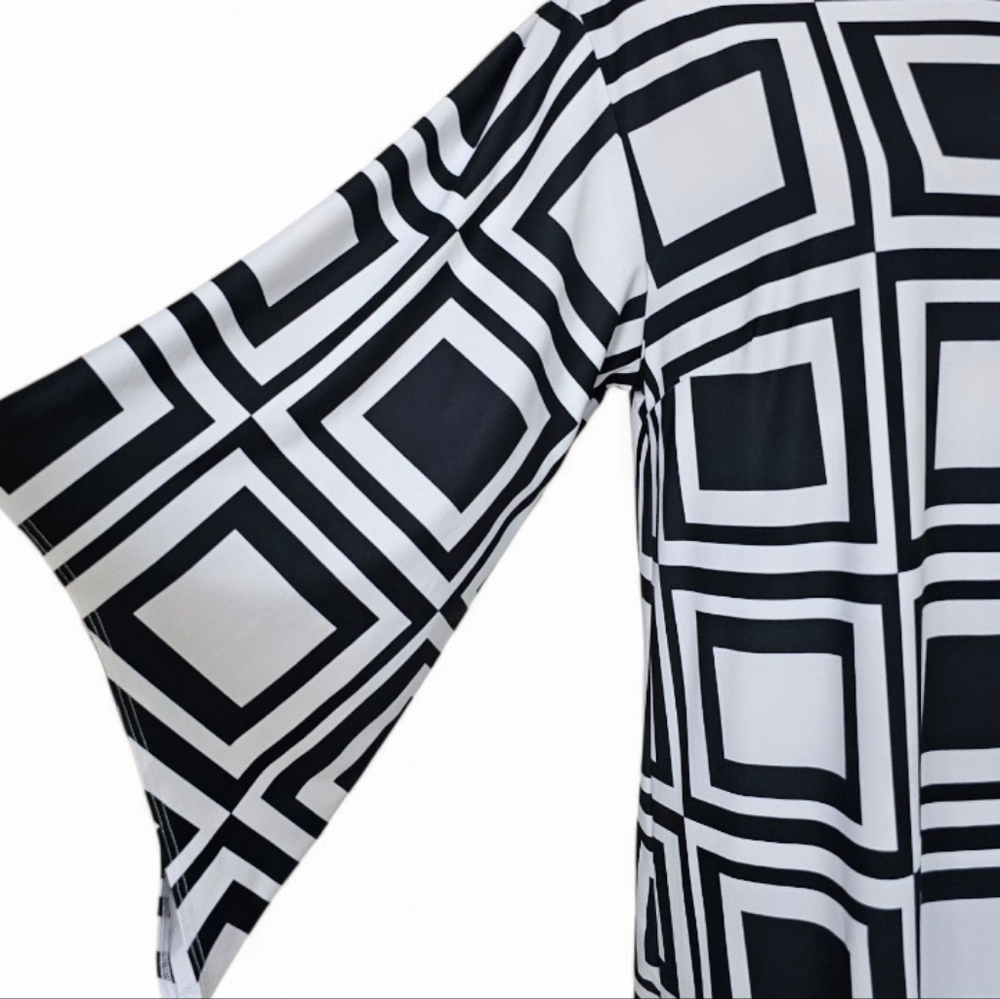 Dorothy Zudora DonnaRetro Bell Sleeve Maxi Dress, Size M - Picture 5 of 10